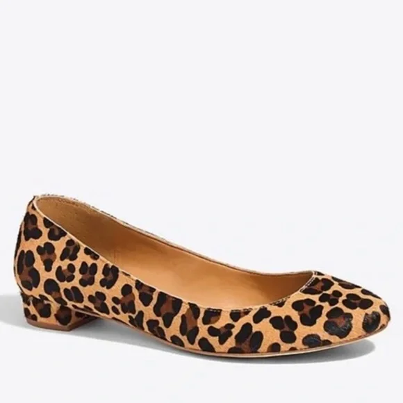 NEW J. Crew Lily calf hair covered-heel flats - Picture 2 of 8